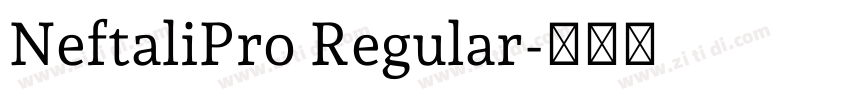 NeftaliPro Regular字体转换 NeftaliPro Regular字体转换